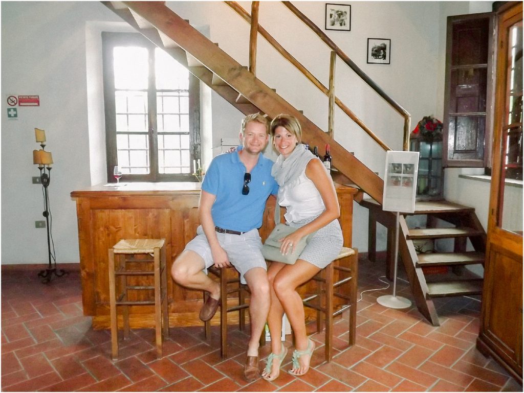 a couple in an italian house