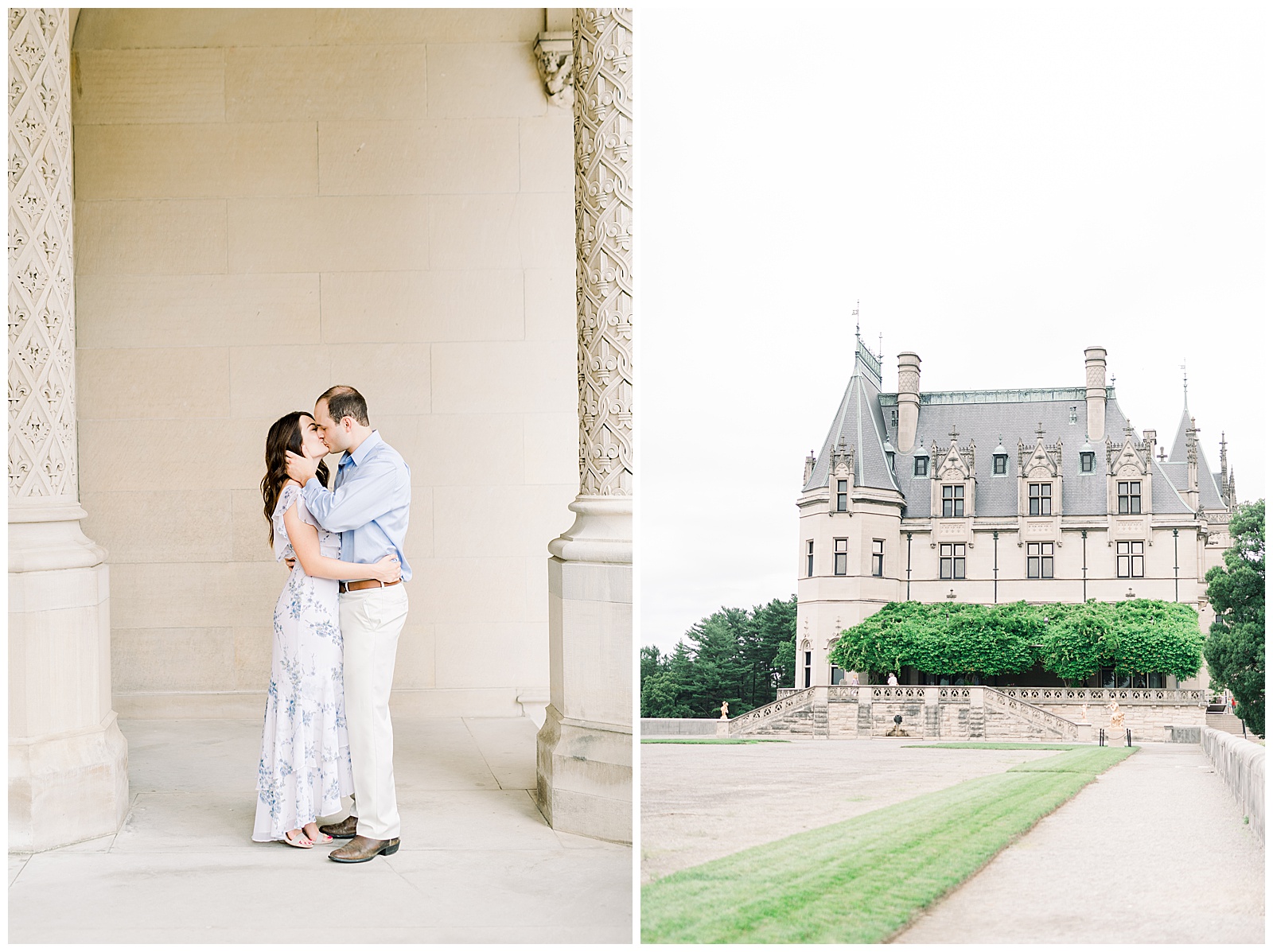 engagement session at biltmore estate north carolina